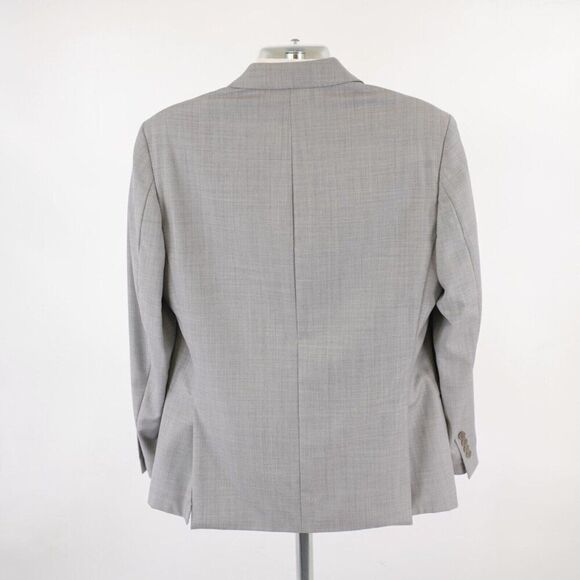 Tallia Wool Gray Sharkskin Peak Lapel 2 Button Blazer 40R /‎ Slim 42R - Picture 6 of 13